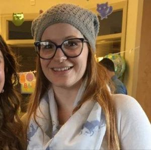 Gray Slouch Beanie Hat